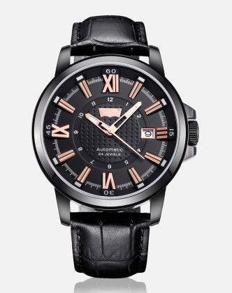 李维斯男款立体刻度简约时尚机械表