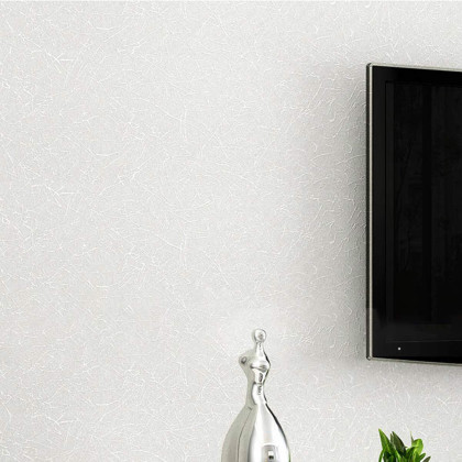 简约纯色防水pvc米白色黄亚麻蚕丝纹理墙纸卧室客厅壁纸墙饰