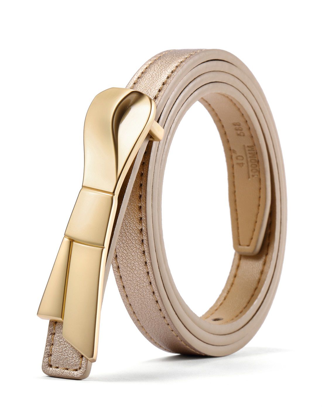 2018新品女款牛皮时尚休闲蝴蝶扣皮带