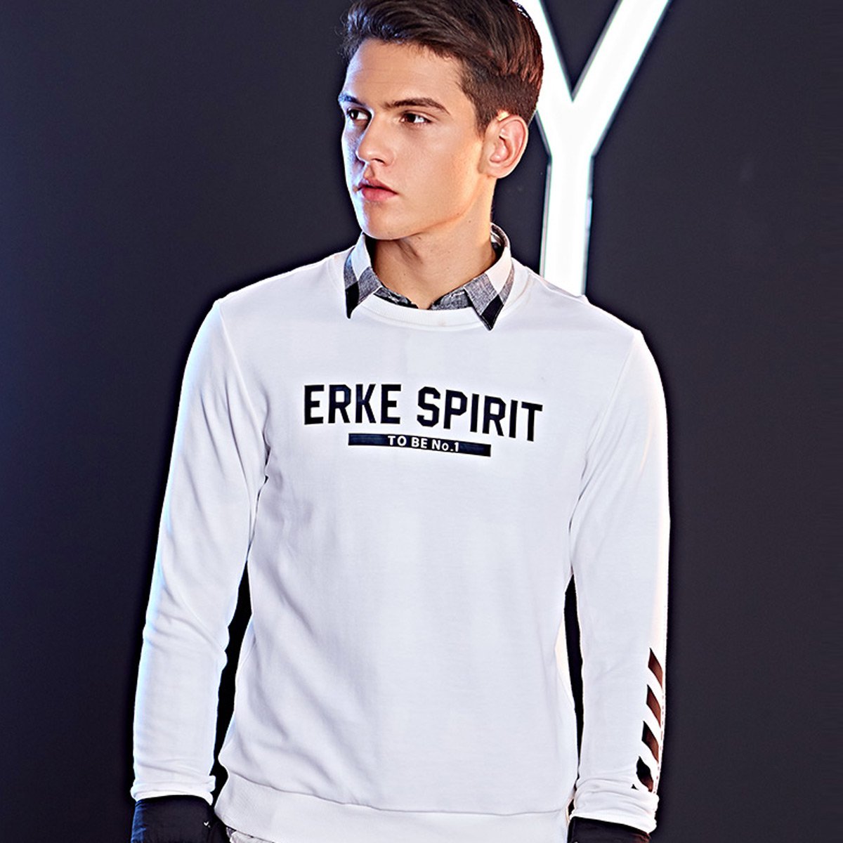 秋季款卫衣 舒适修身休闲运动男款套头卫衣 男运动卫衣